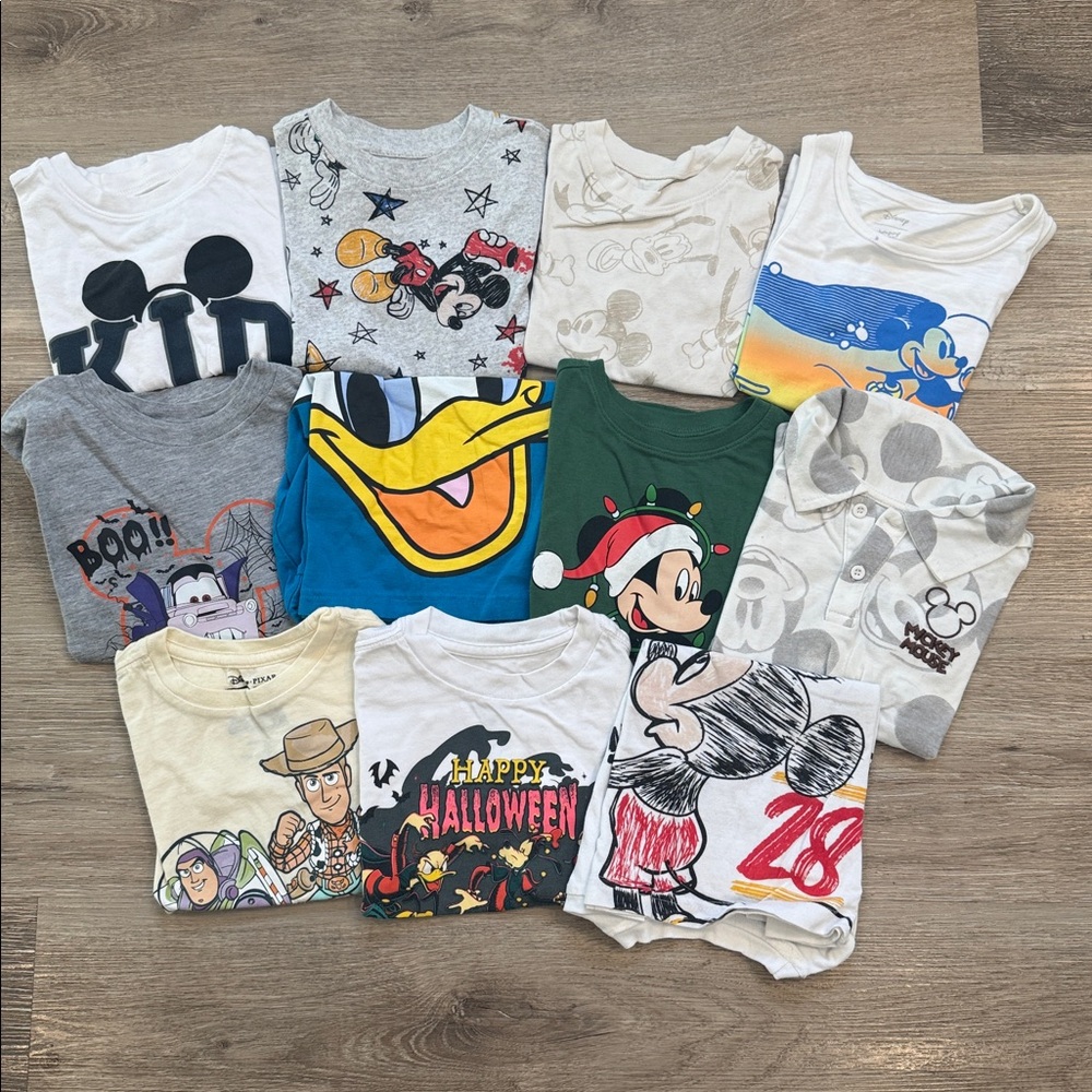 Disney Kids Graphic T-Shirt Bundle- 3T